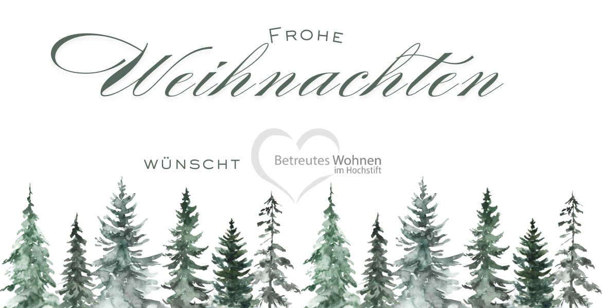 Betreutes Wohnen im Hochstift wünscht frohe Weihnachte