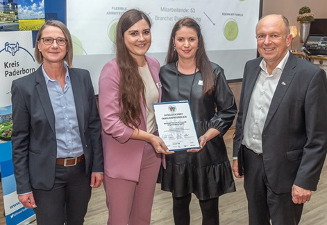 Betreutes Wohnen im Hochstift-Dingel-Padberg GmbH erneut als familienfreundliches Unternehmen ausgezeichnet